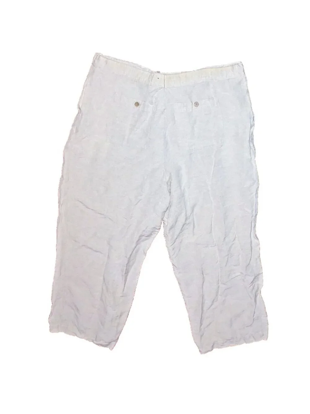 Cubavera Men’s Tan Linen Blend Drawstring Pants XXL Casual Relaxed Fit Pockets